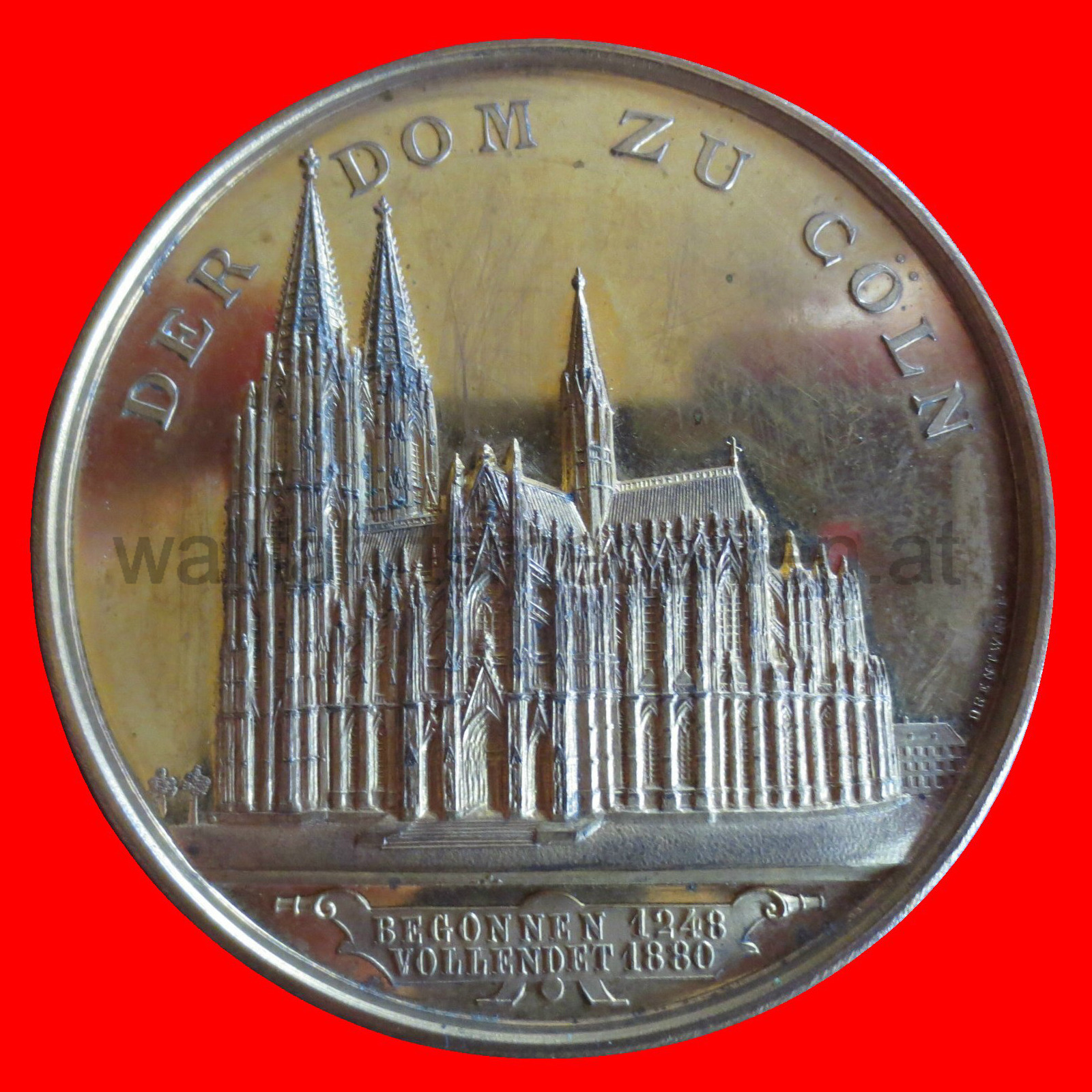 Medaille auf die Fertigstellung des Kölner Domes